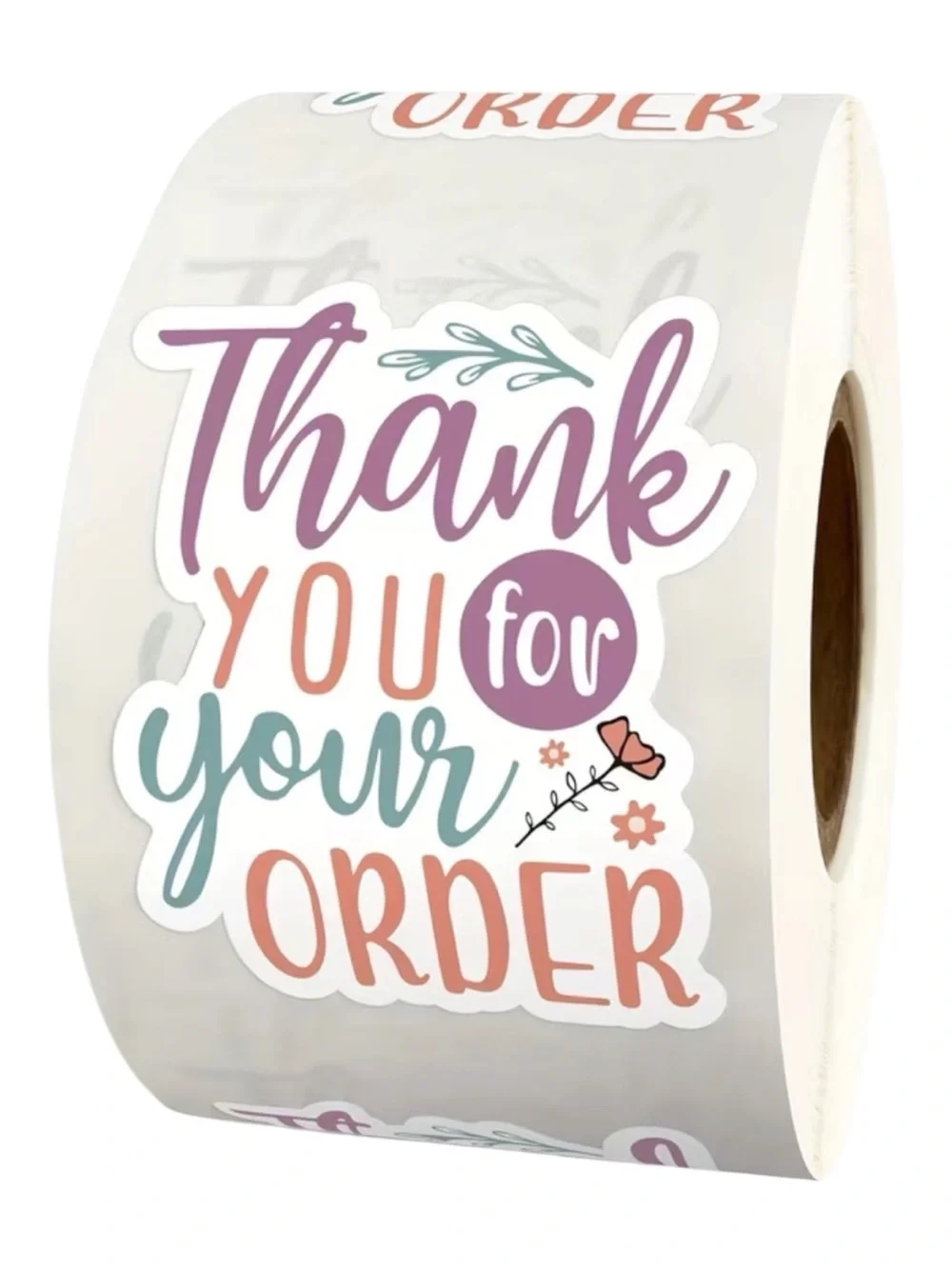 20 4X8 Purple Bubble Mailers with Thank You For Your Order Stickers